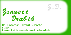 zsanett drabik business card